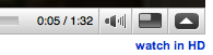 YouTubes 'Watch in HD' link.